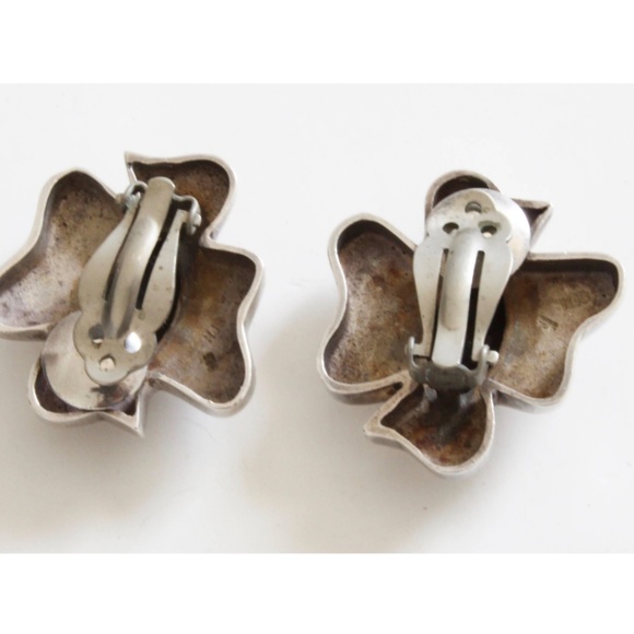 Silver Choker and Earrings Set .925 Sterling Silver Stamped Taxco Mexico Modern - Picture 8 of 8